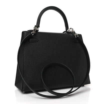 Hermes Epsom Kelly Sellier 25 Black 2 of 9
