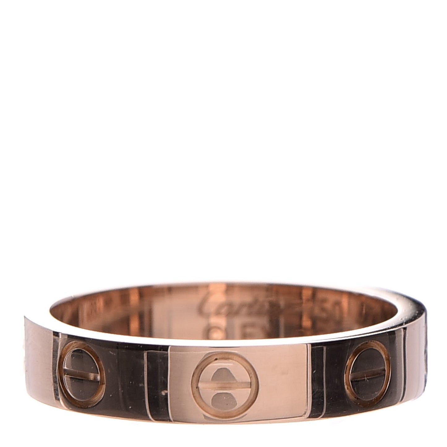 18K Pink Gold 3.5mm LOVE Wedding Band Ring 47 4
