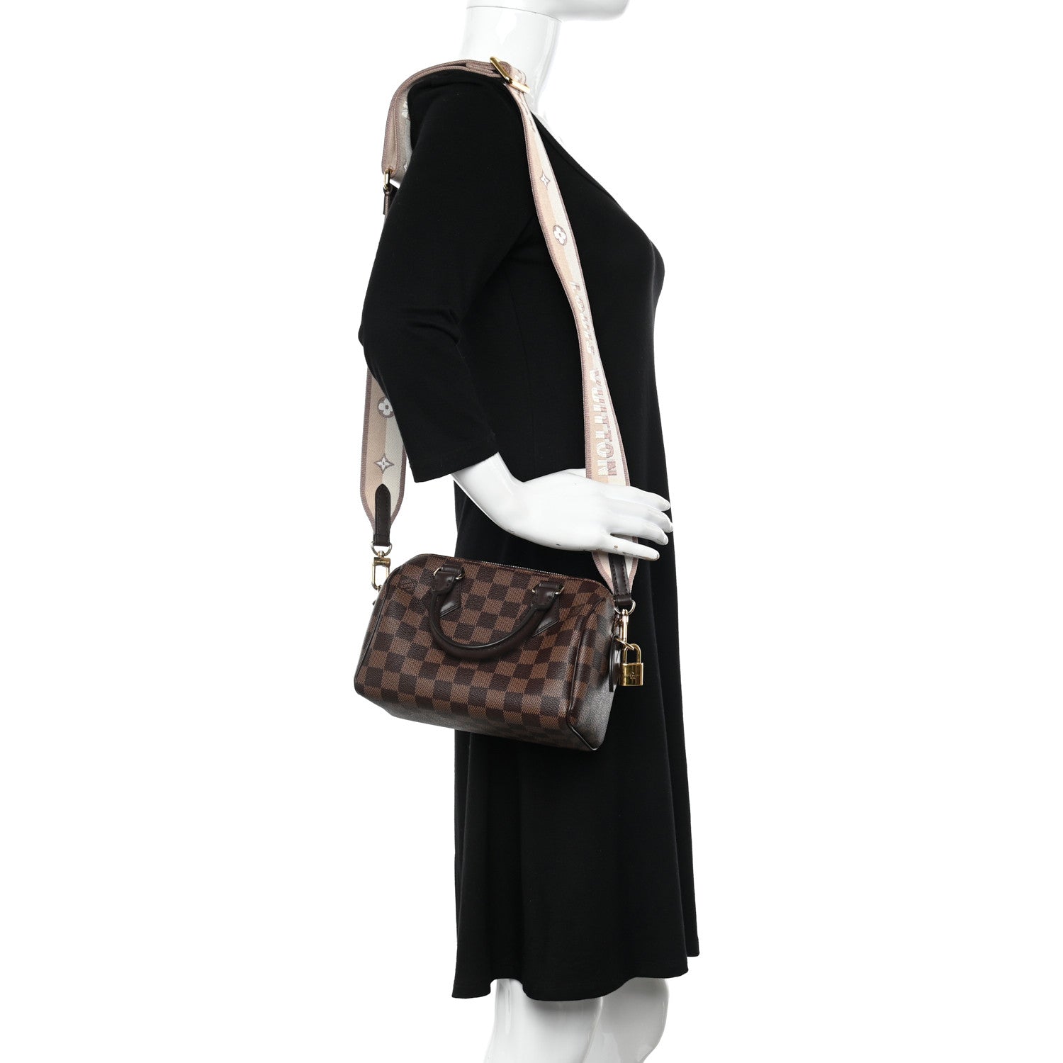 Louis Vuitton Damier Ebene Speedy Bandouliere 20 2 of 9
