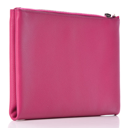 Hermes Evercolor Atout Pouch Rose Pourpre Bleu Saphir 3 of 8