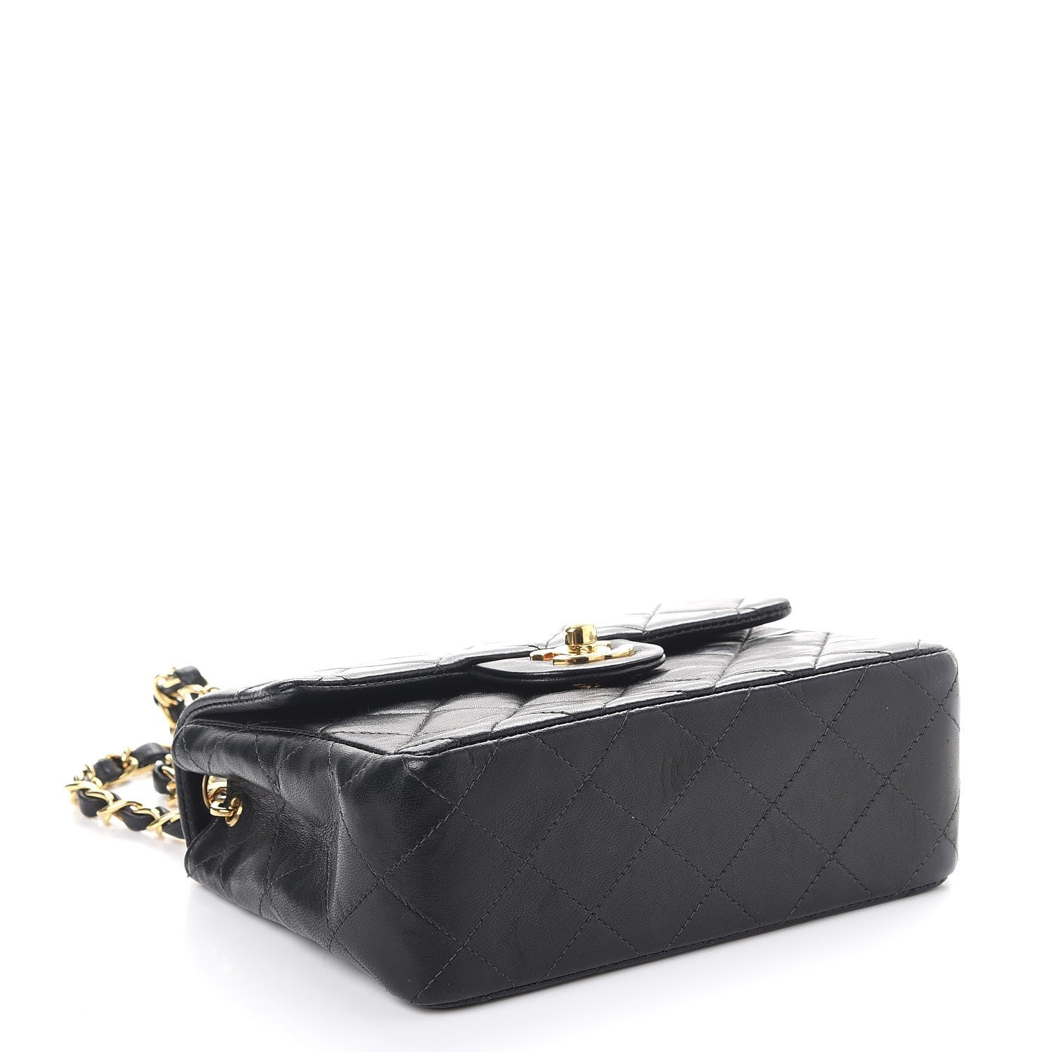 Chanel Lambskin Quilted Mini Square Flap Black 4 of 7