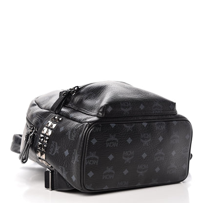 MCM Visetos Small Side Stud Stark Backpack Black 4 of 11