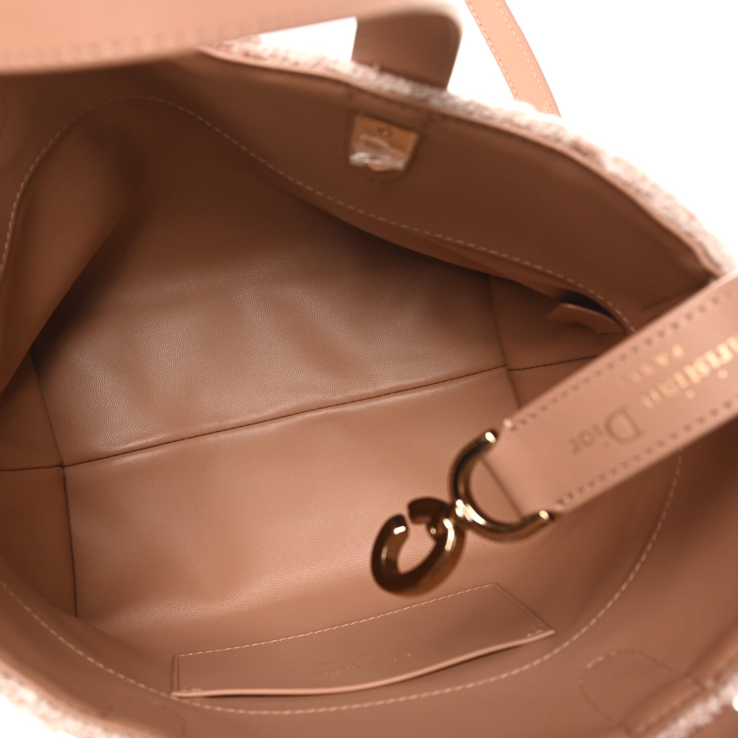 Christian Dior Tweed Cannage Small Vertical Toujours Rose des