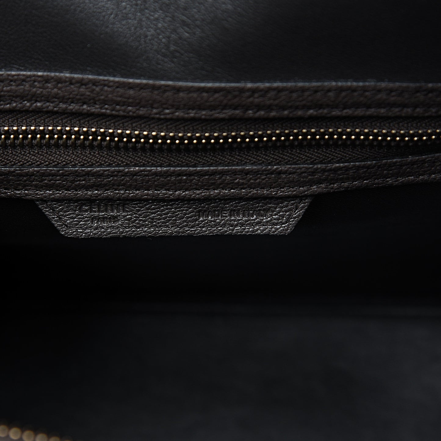 Drummed Calfskin Micro Luggage Brown