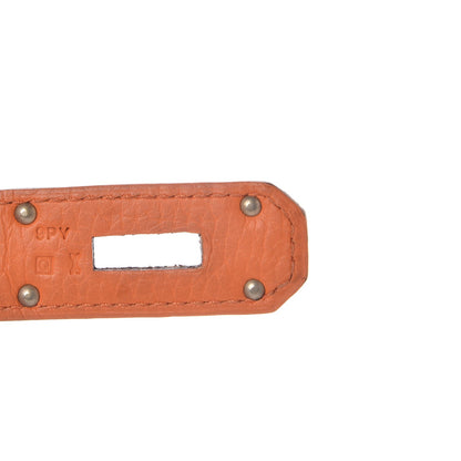 Hermes Taurillon Clemence Jypsiere 34 Orange 7 of 15