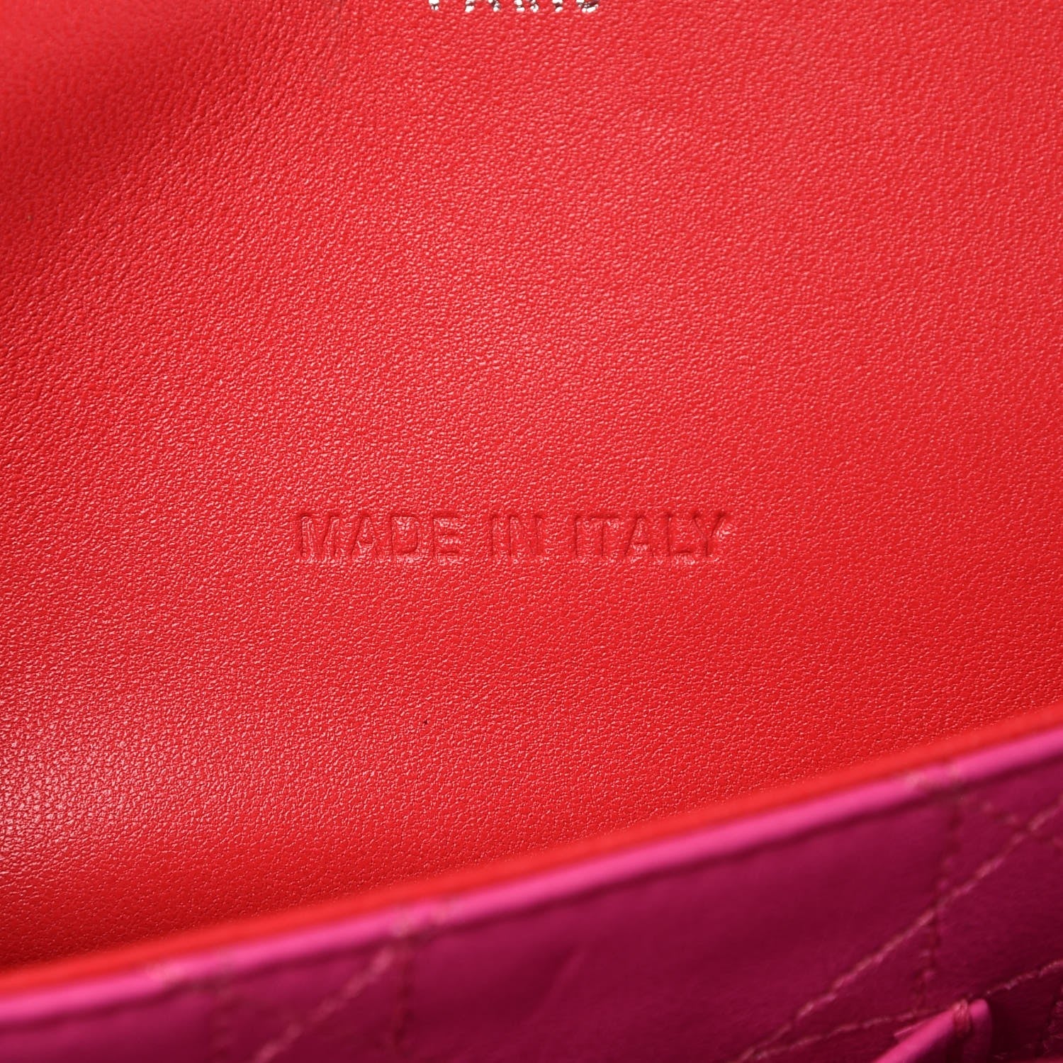Christian Dior CHRISTIAN DIOR Lambskin Cannage Medium Miss Dior Flap Fuchsia 7 of 11