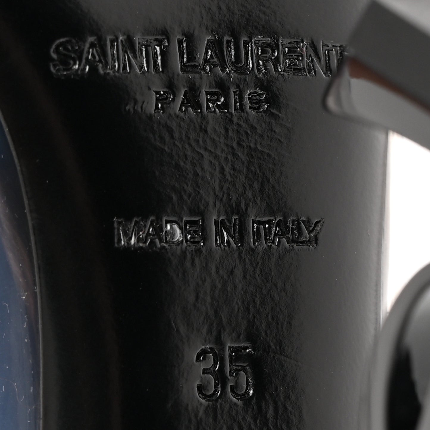 Patent Calfskin PVC Opyum 35 Black Transparent