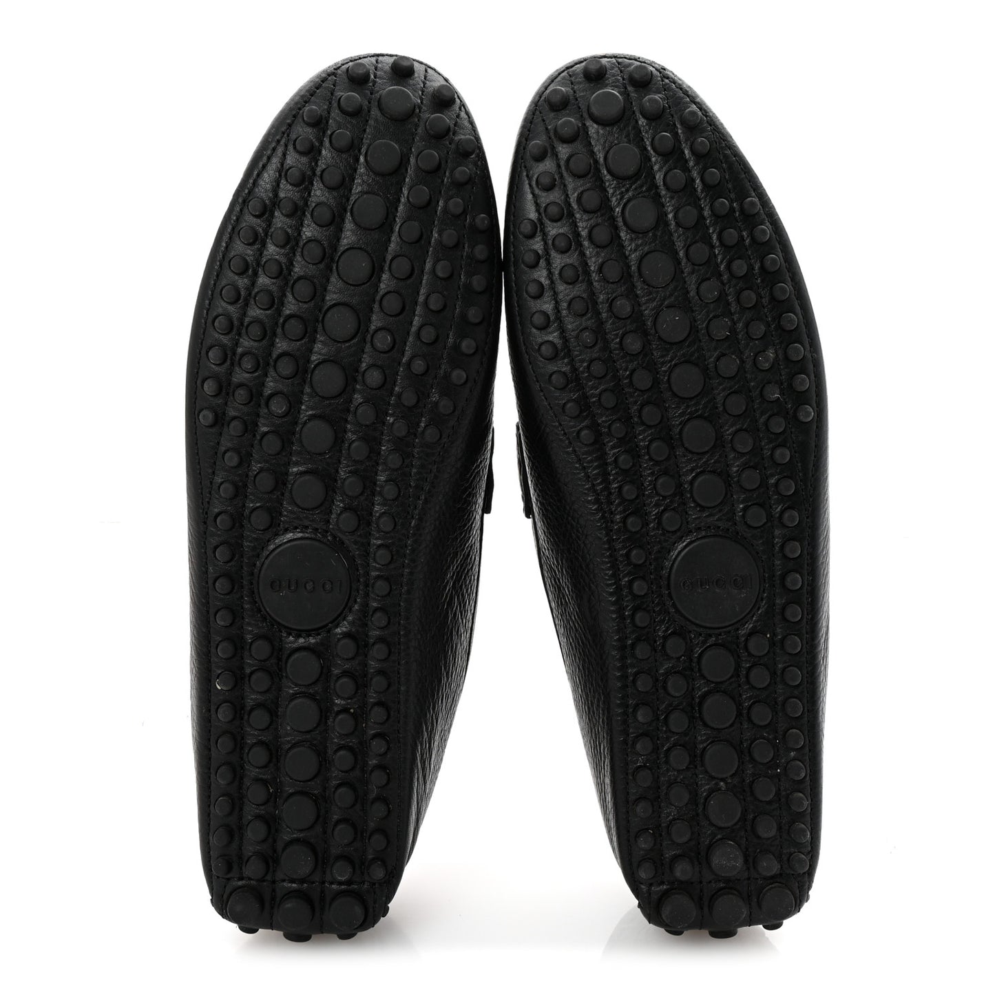 Road Calfskin Web Mens Horsebit Driver Loafers 10 Black
