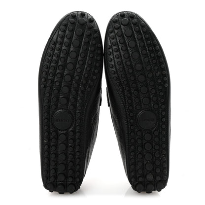 Gucci Road Calfskin Web Mens Horsebit Driver Loafers 10 Black 6 of 9