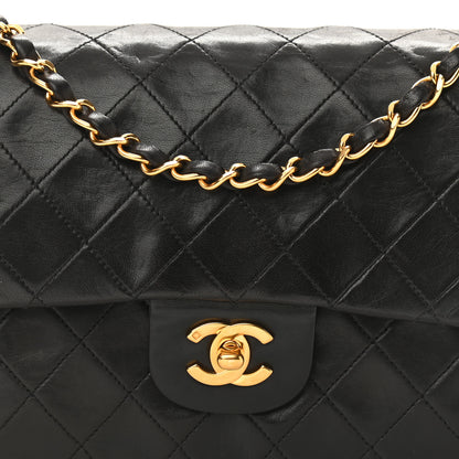 Chanel Lambskin Quilted Medium Double Flap Black 9 of 11