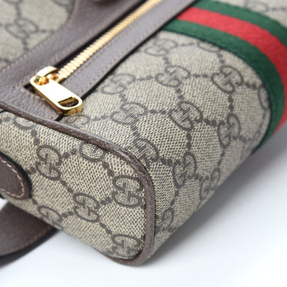 Gucci GG Supreme Monogram Web Small Ophidia Belt Bag 85 34 Dark Brown 6 of 10