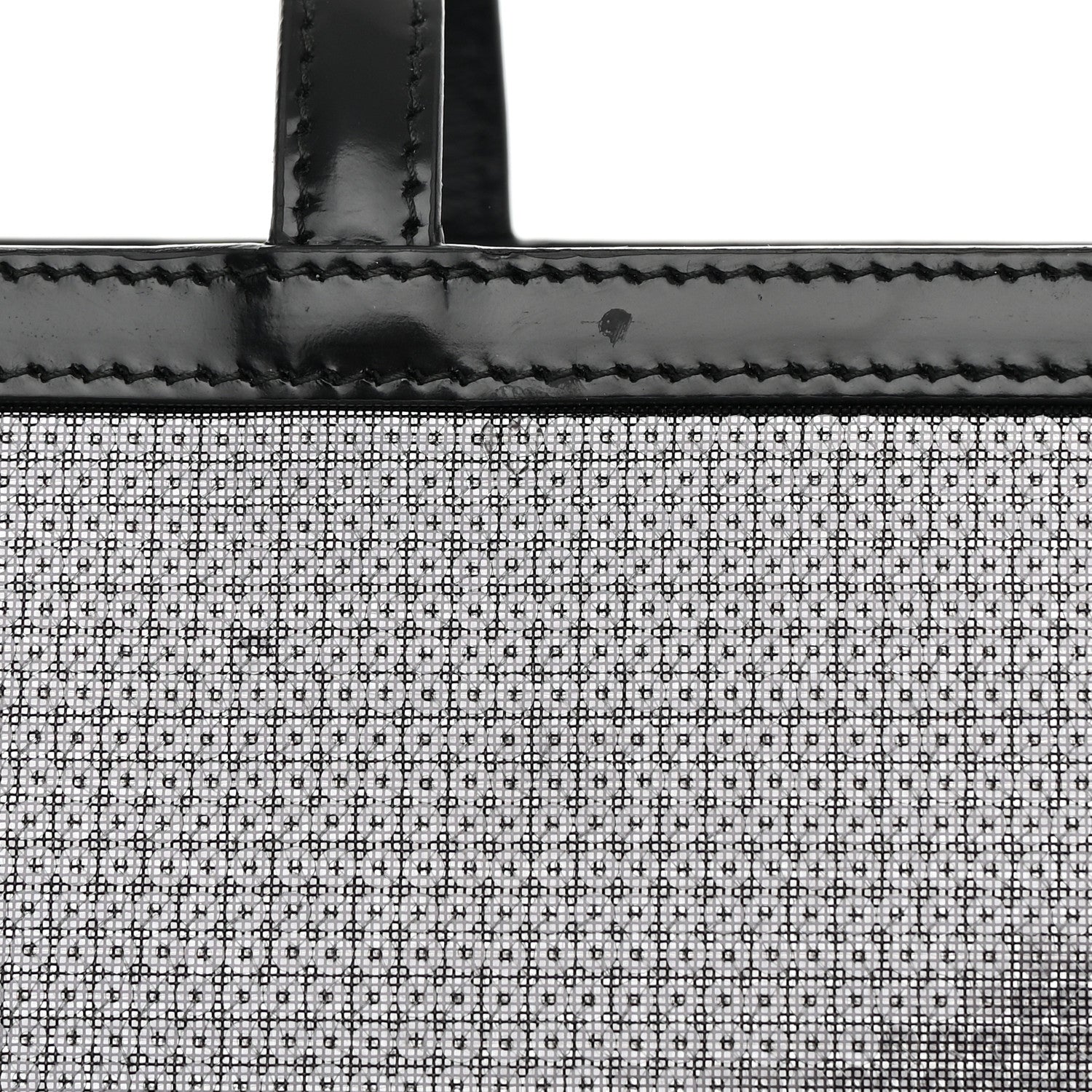Prada Mesh Sequin Spazzolato Logo Tote Black 12 of 15