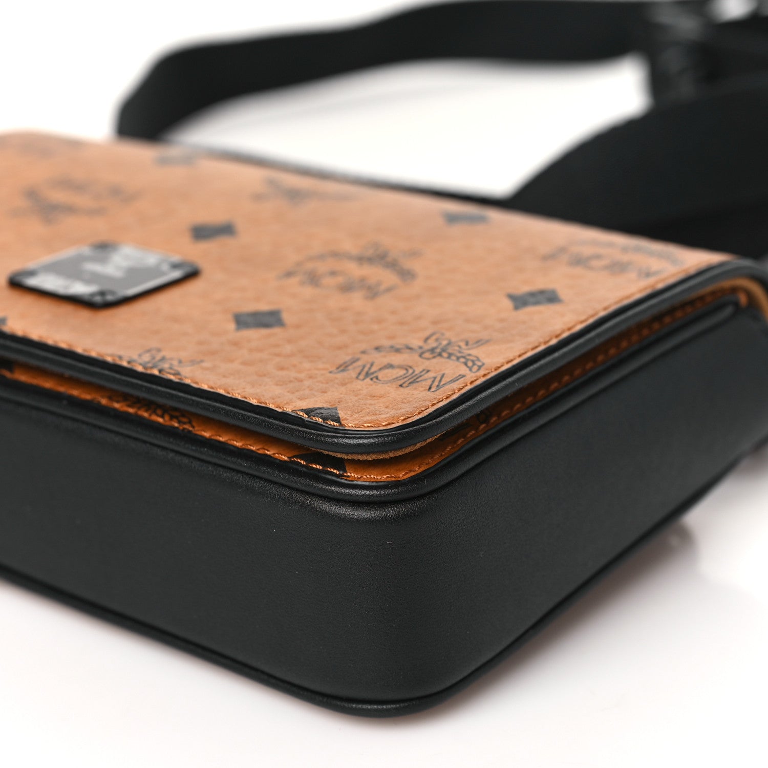 MCM Visetos Monogram Mini Aren Camera Bag Cognac 10 of 10