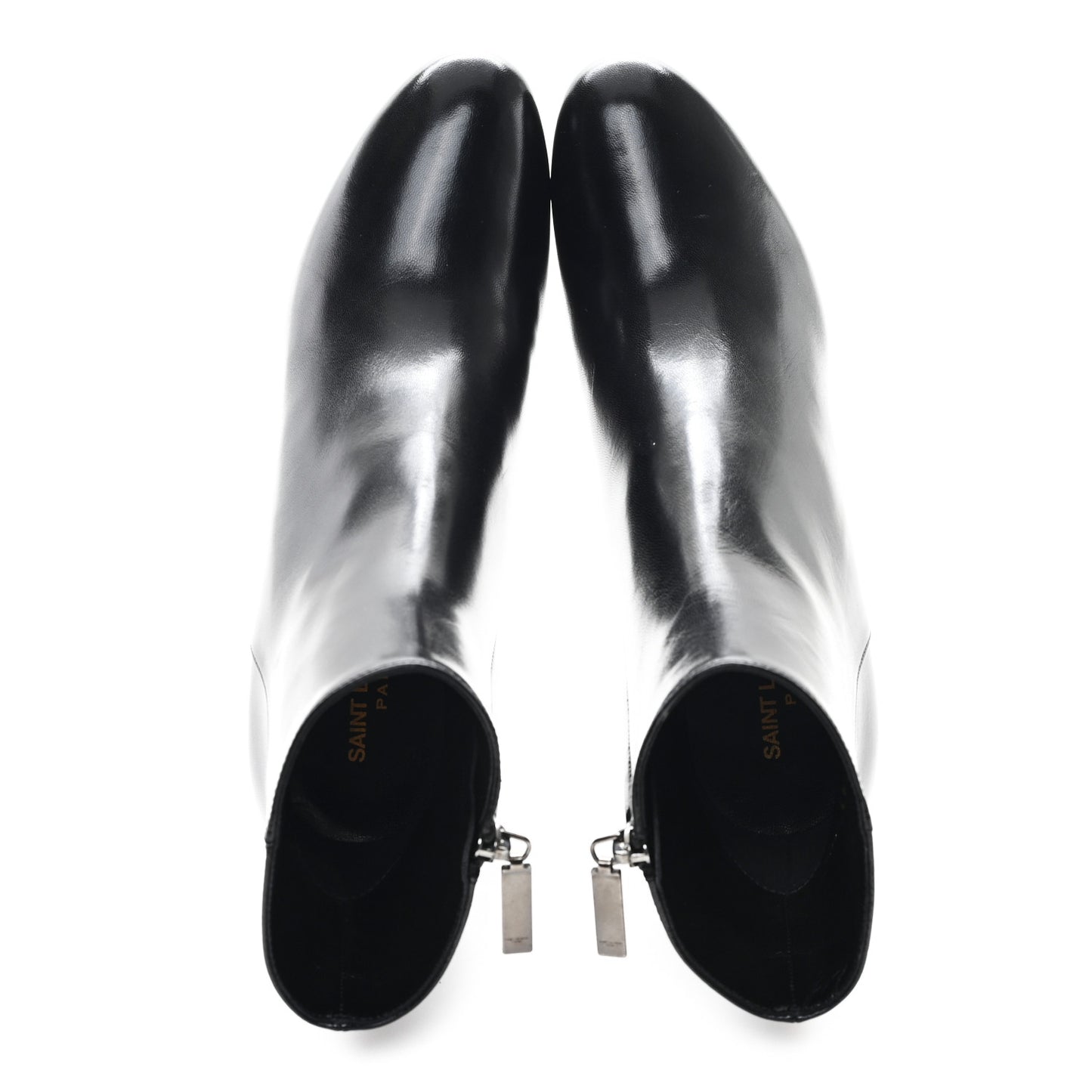 Nappa Vendome Loulou Ankle Zip Boot 39.5 Black