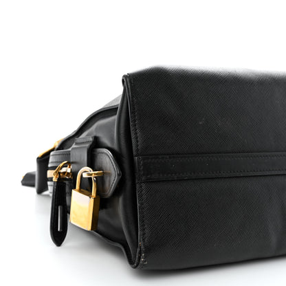 Prada Saffiano City Calfskin Small Esplanade Tote Black 13 of 27