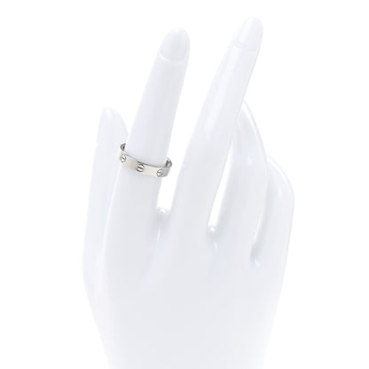 Cartier 18K White Gold 3.5mm LOVE Wedding Band Ring 54 7 2 of 4