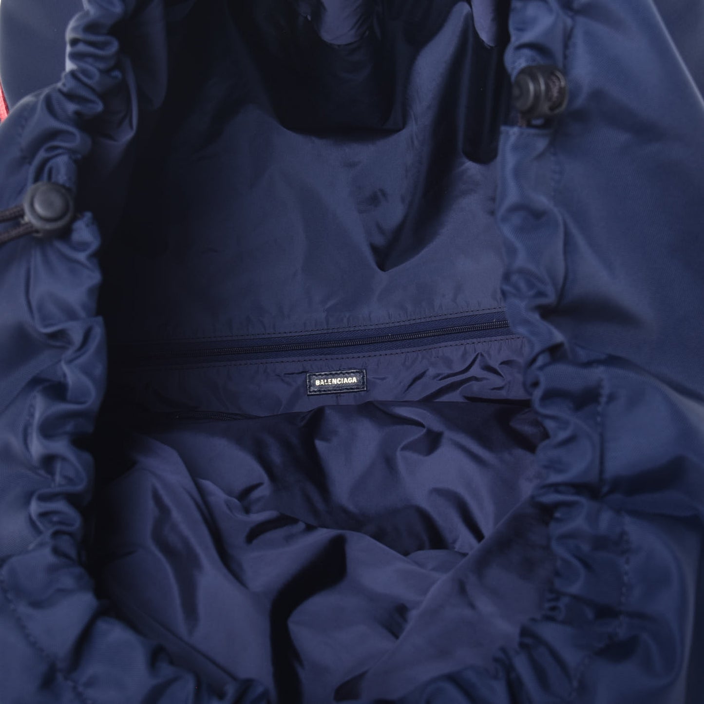 Textured Sport Nylon Logo Embroidered S Wheel Gym Bag Bleu Navy Rouge