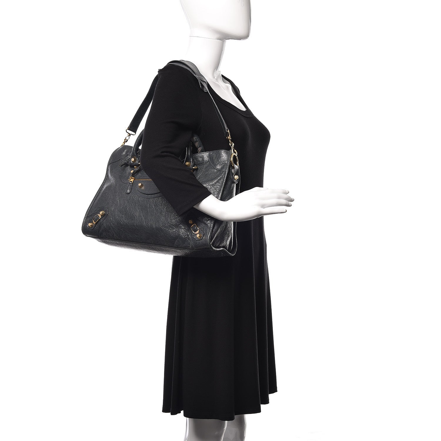 Balenciaga Agneau Giant 12 Gold Hardware City Anthracite 2 of 14