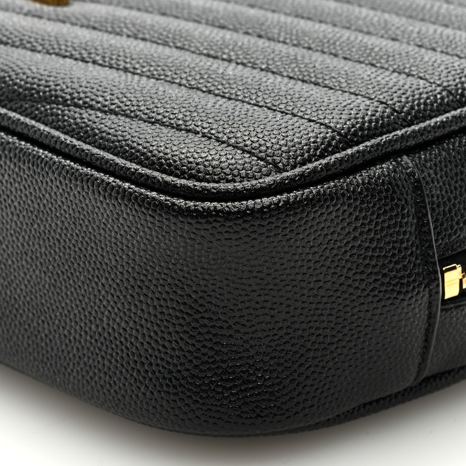 Saint Laurent Grain De Poudre Matelasse Monogram Mini Lou Camera Bag Black 8 of 8