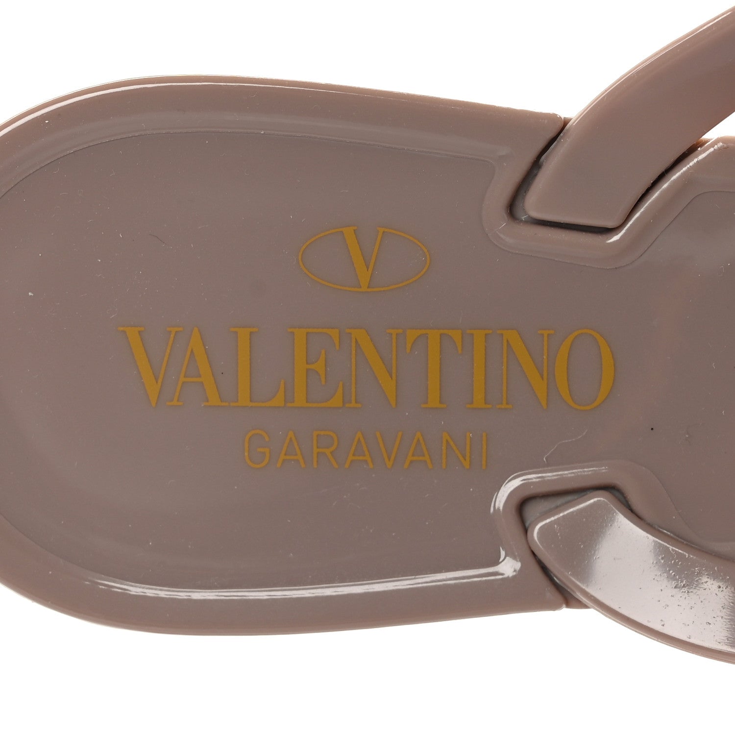 Valentino Garavani PVC Jelly Rockstud Bow Thong Sandals 39 Poudre 6 of 7
