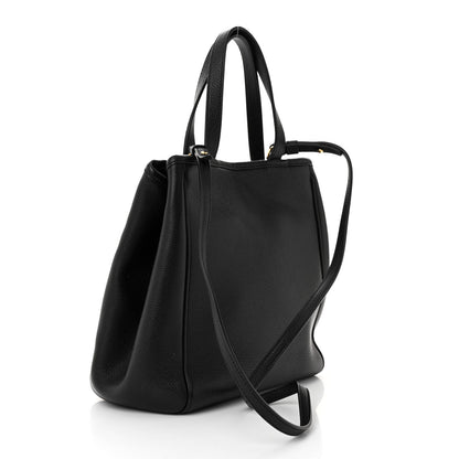 Celine Grained Calfskin Small Folded Cabas Black 3 of 10