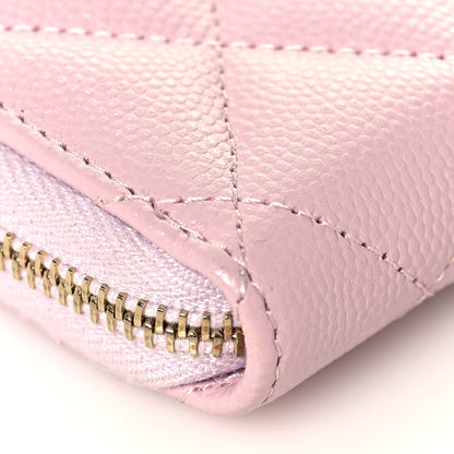 Chanel Caviar Quilted Zip Coin Purse Light Pink 11 of 13