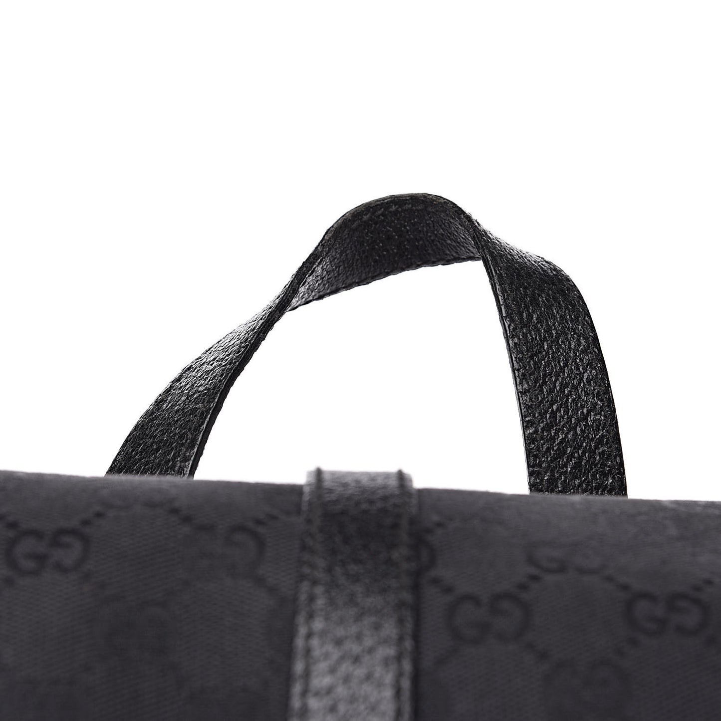 GG Monogram Single Buckle Backpack Black