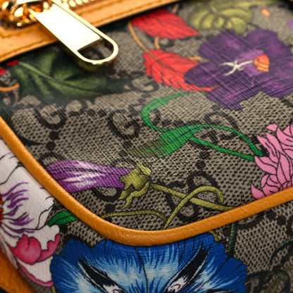 Gucci GG Supreme Monogram Flora Medium Ophidia Belt Bag Beige Multicolor Crop 9 of 12