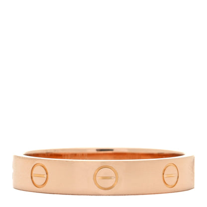 Cartier 18K Pink Gold 3.5mm LOVE Wedding Band Ring 60 9 1 of 4