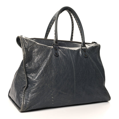 Balenciaga Agneau Classic Hardware Weekender Gris Tarmac 4 of 15