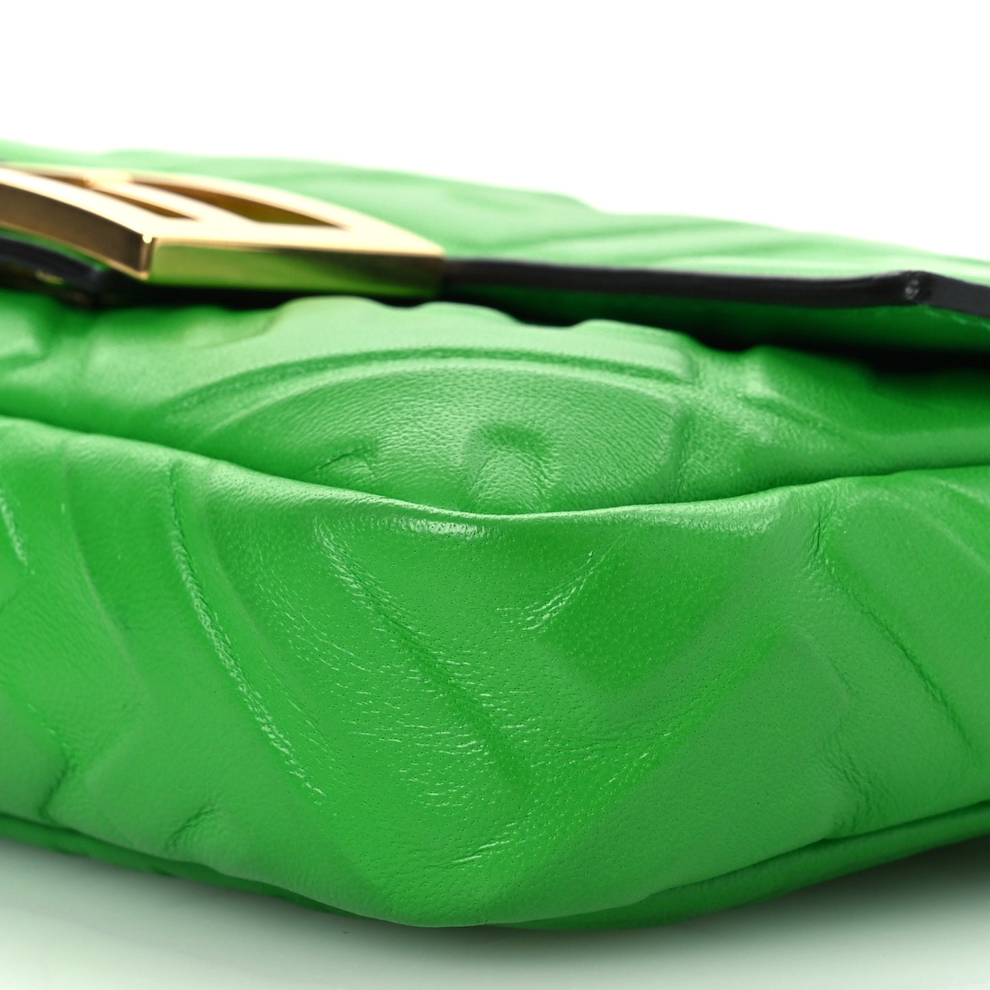 Nappa FF 1974 Embossed Mini Baguette Tomatillo