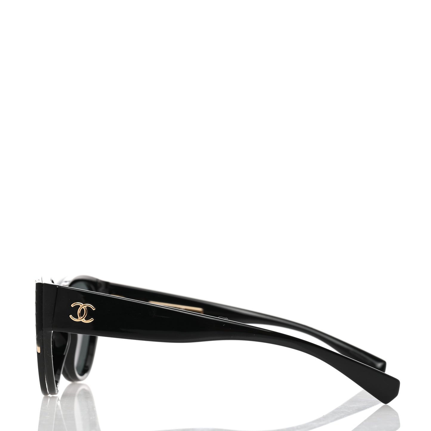 Acetate Cat Eye Sunglasses 6054 Black