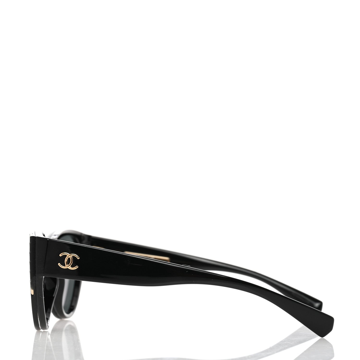 Chanel Acetate Cat Eye Sunglasses 6054 Black 3 of 6