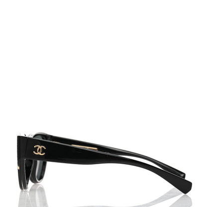 Chanel Acetate Cat Eye Sunglasses 6054 Black 3 of 6