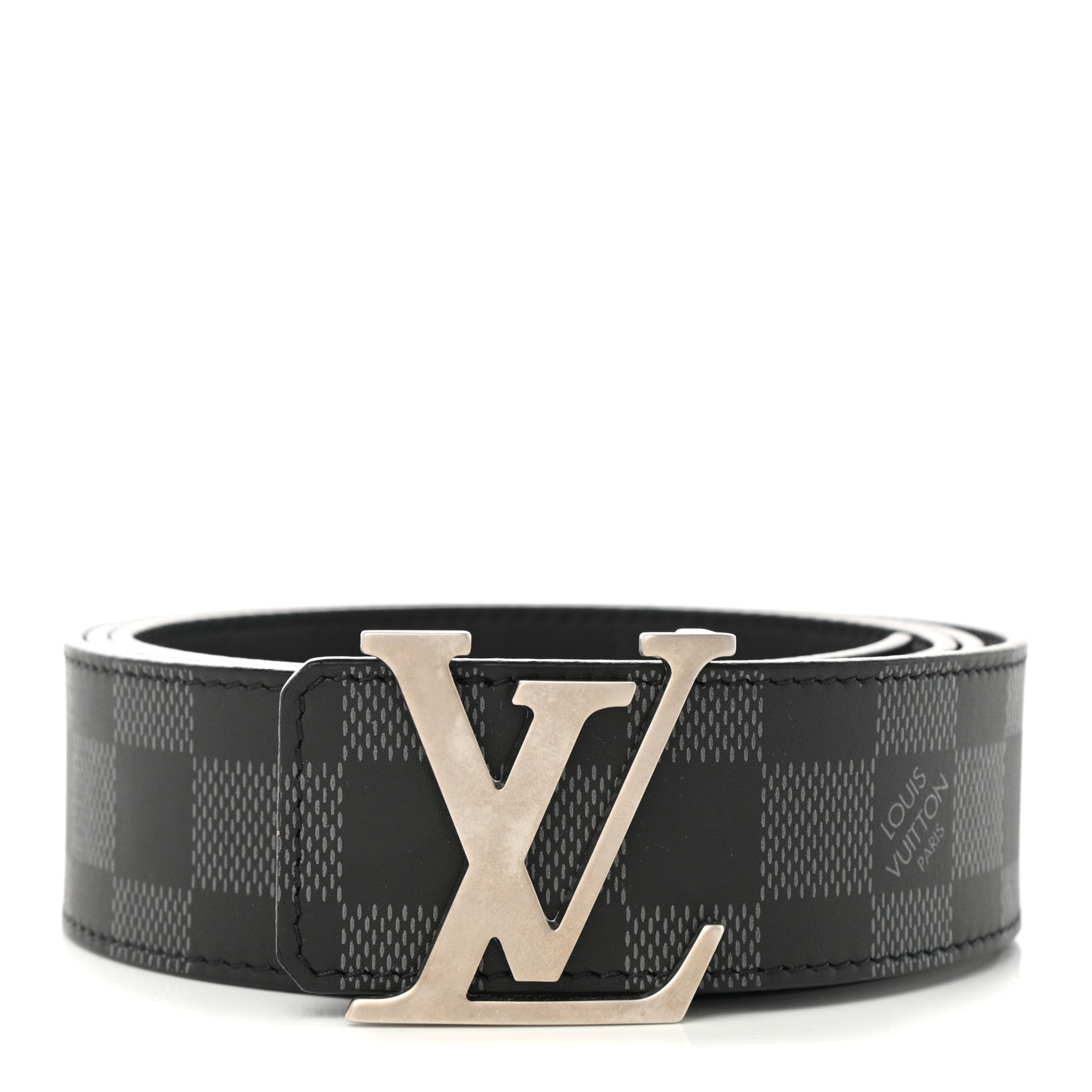 Louis Vuitton Damier Infini 40mm LV Initiales Belt 110 44 Black 1 of 8
