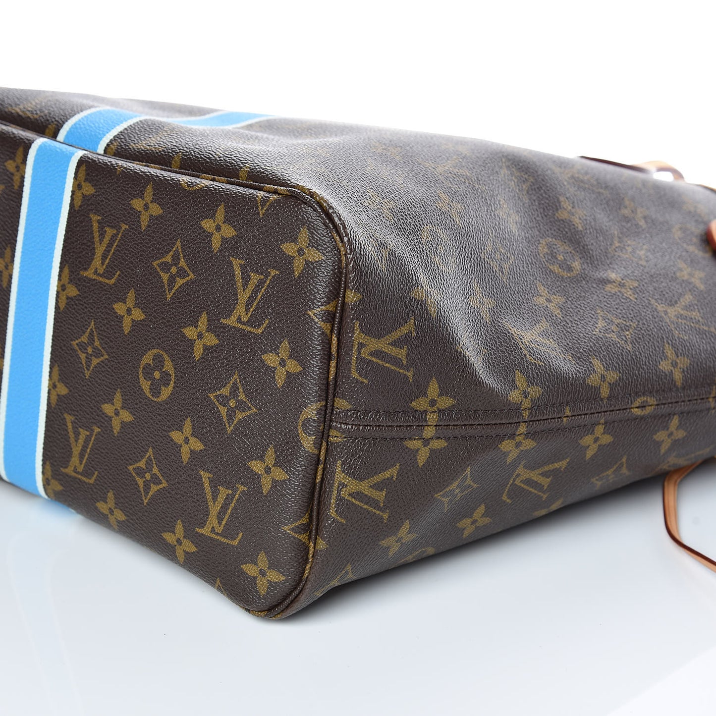Monogram My LV Heritage Neverfull MM Blue Clair White