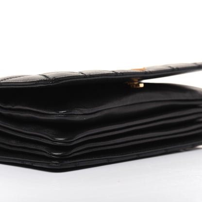 Saint Laurent Lambskin Diamond Quilted Monogram Angie Chain Bag Black 6 of 23