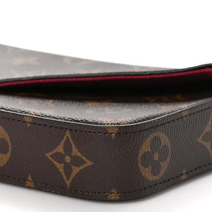 Louis Vuitton Monogram Pochette Felicie Chain Wallet Fuchsia 10 of 11