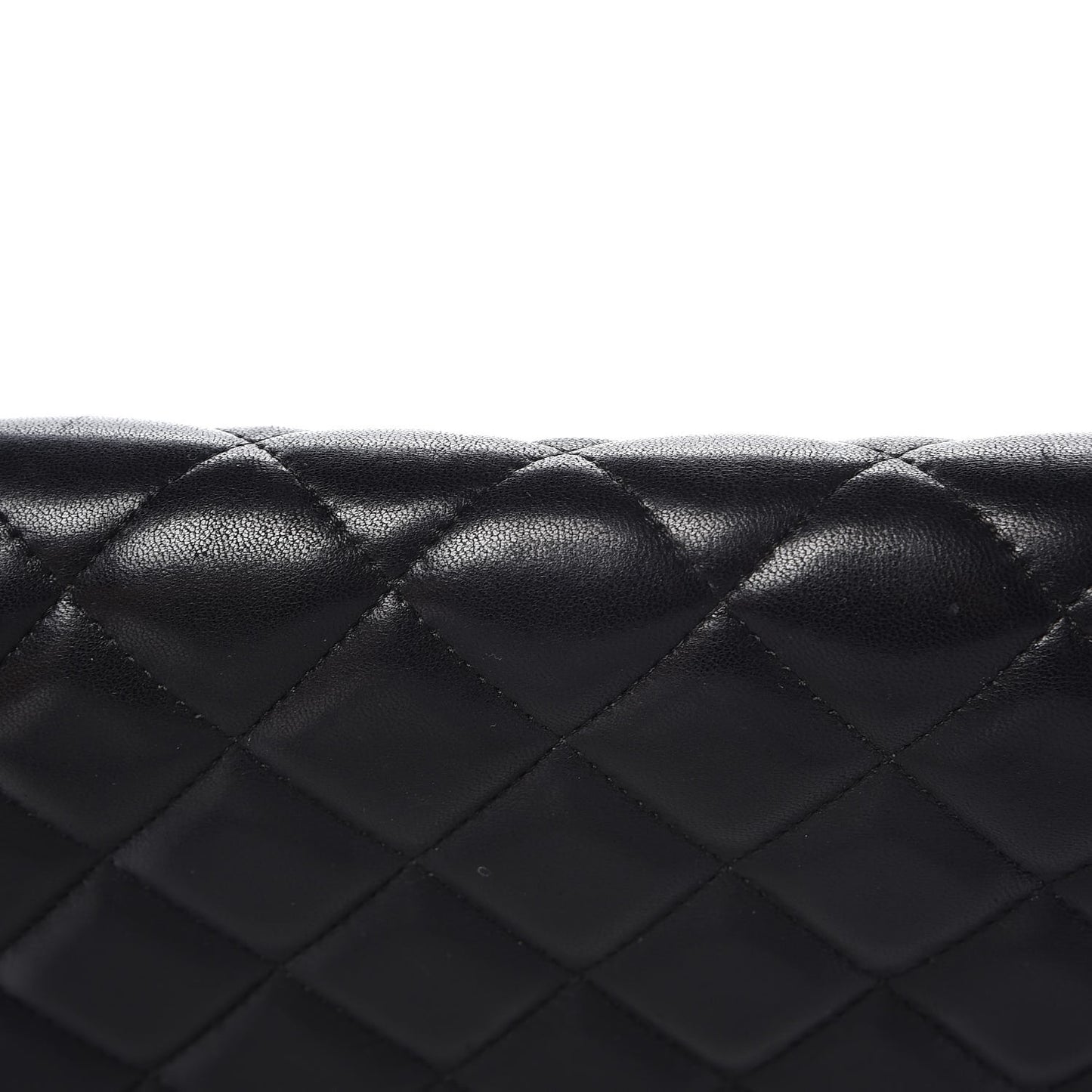 Lambskin Quilted Maxi Double Flap Black