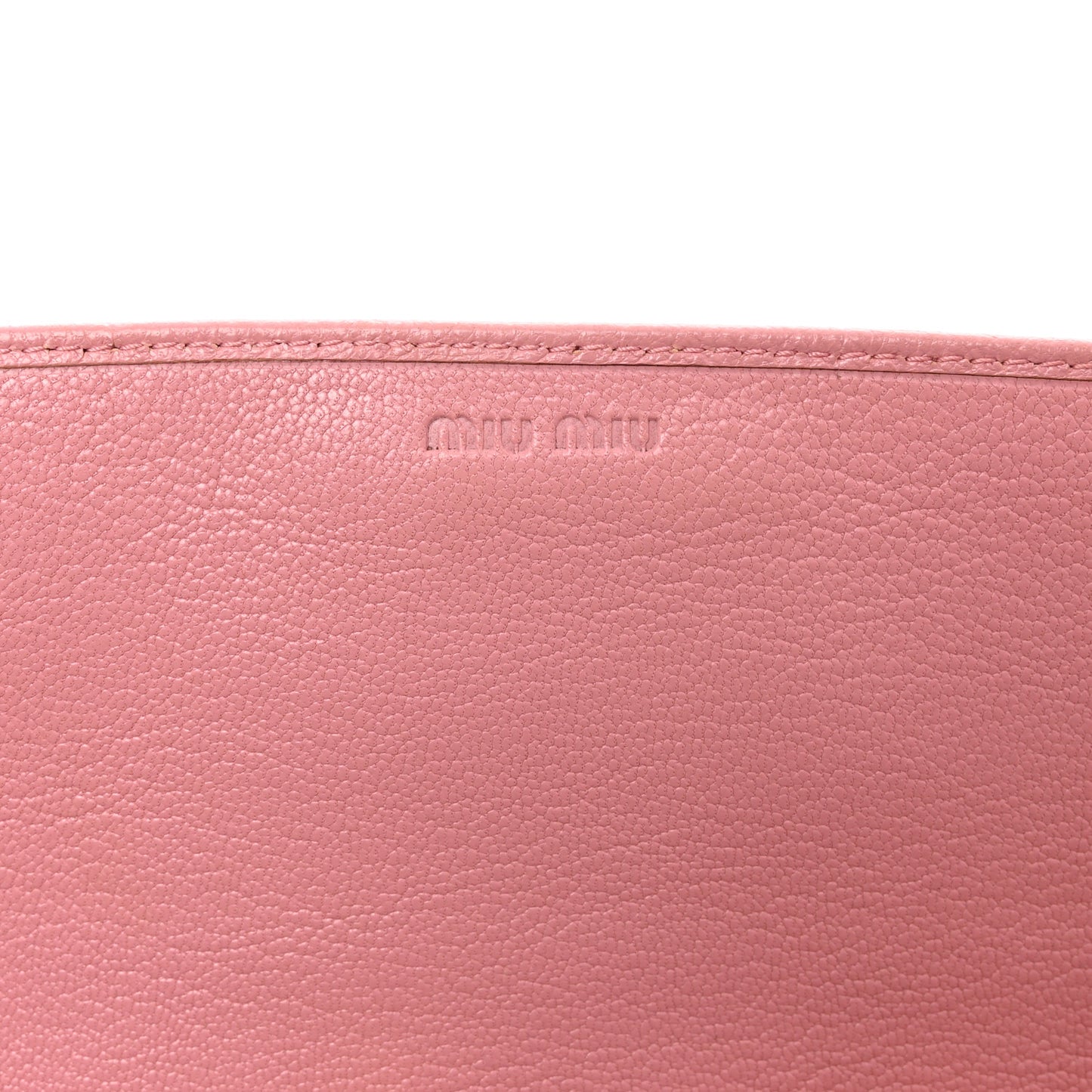 Goatskin Madras Bi-Color Wallet On Chain Rosa Gemma