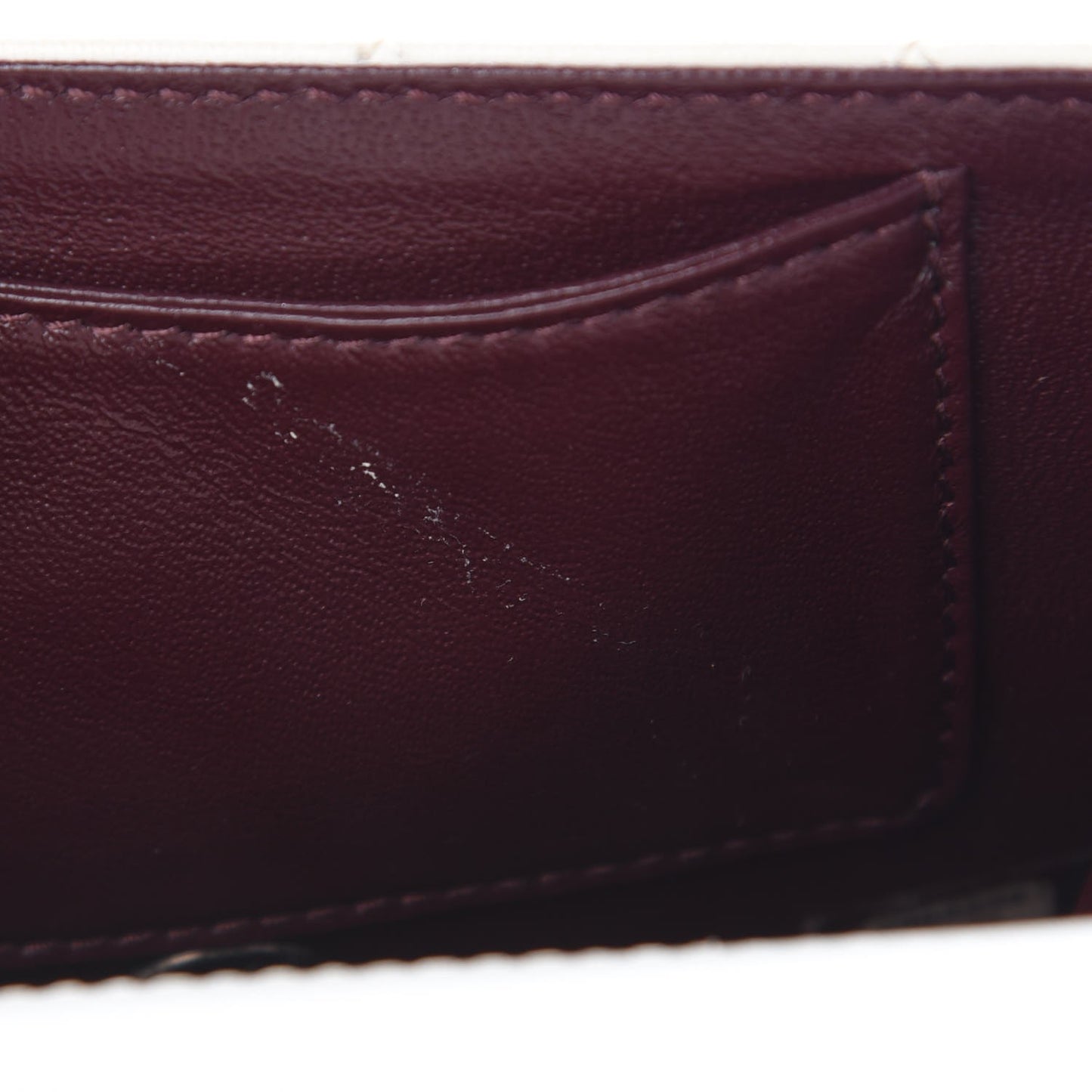 Lambskin Quilted Mini Crossing Times White