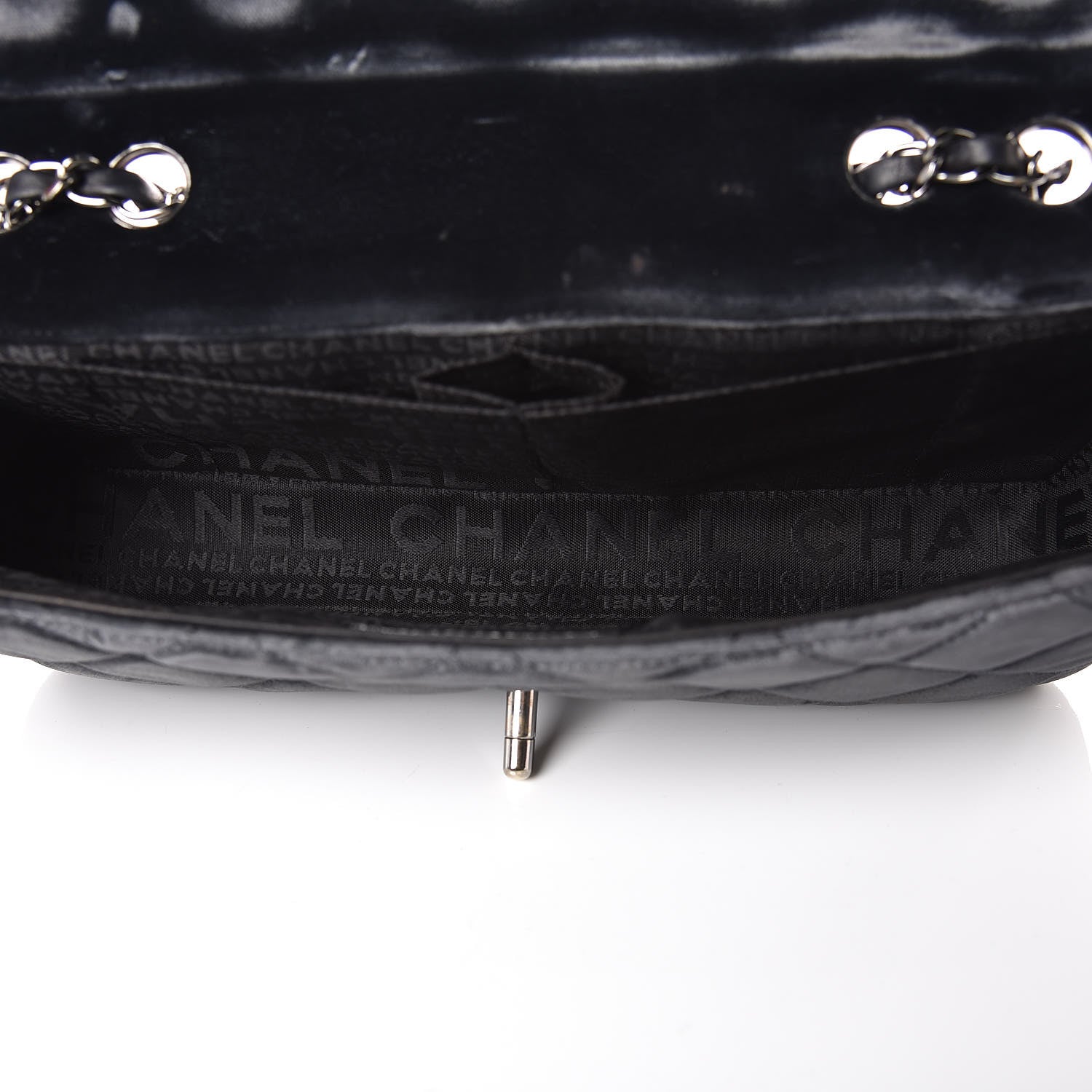 Chanel Velvet Quilted East West Flap Black 5 of 13