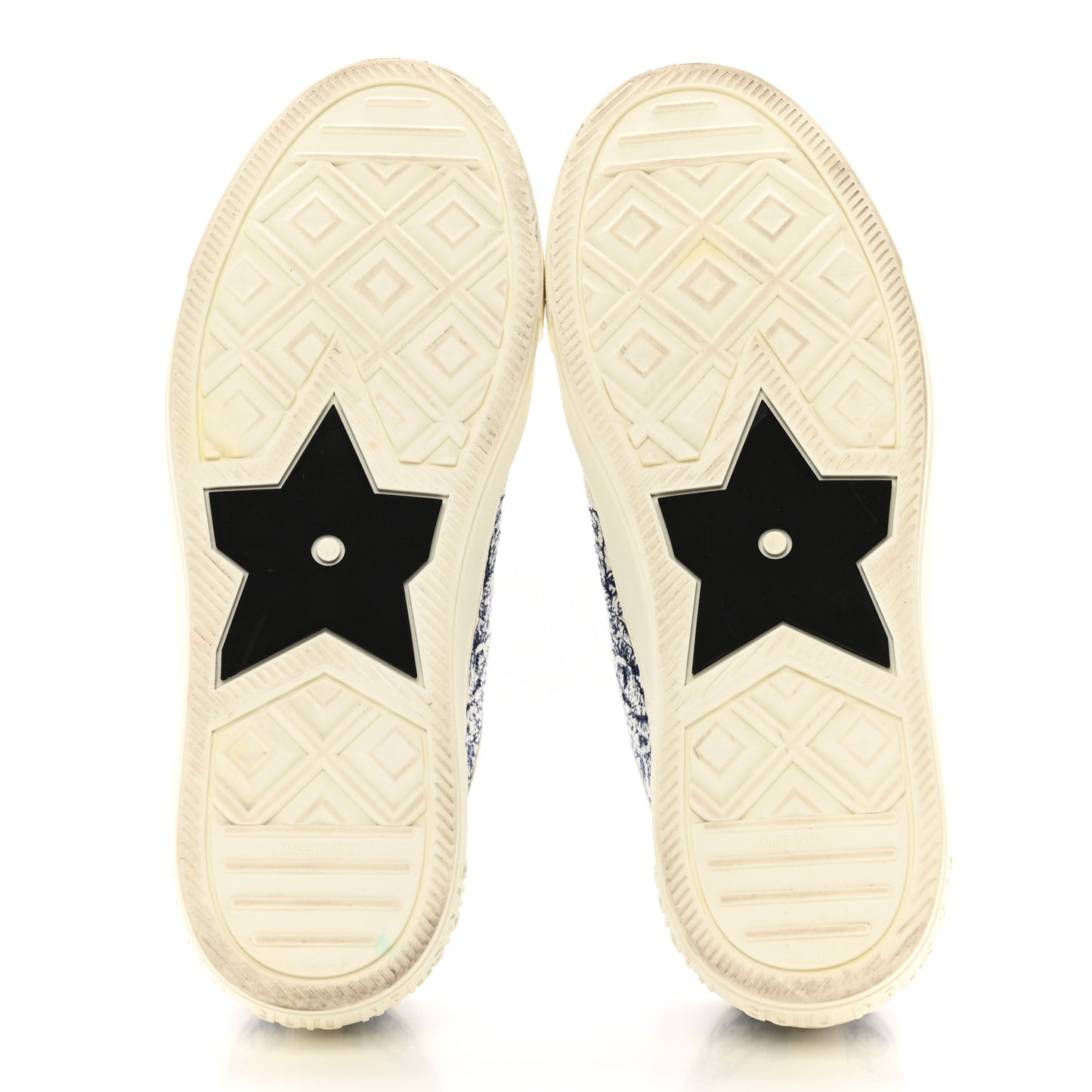 Canvas Toile De Jouy Embroidered Womens Walk Dior Low Top Sneakers 37 White Navy