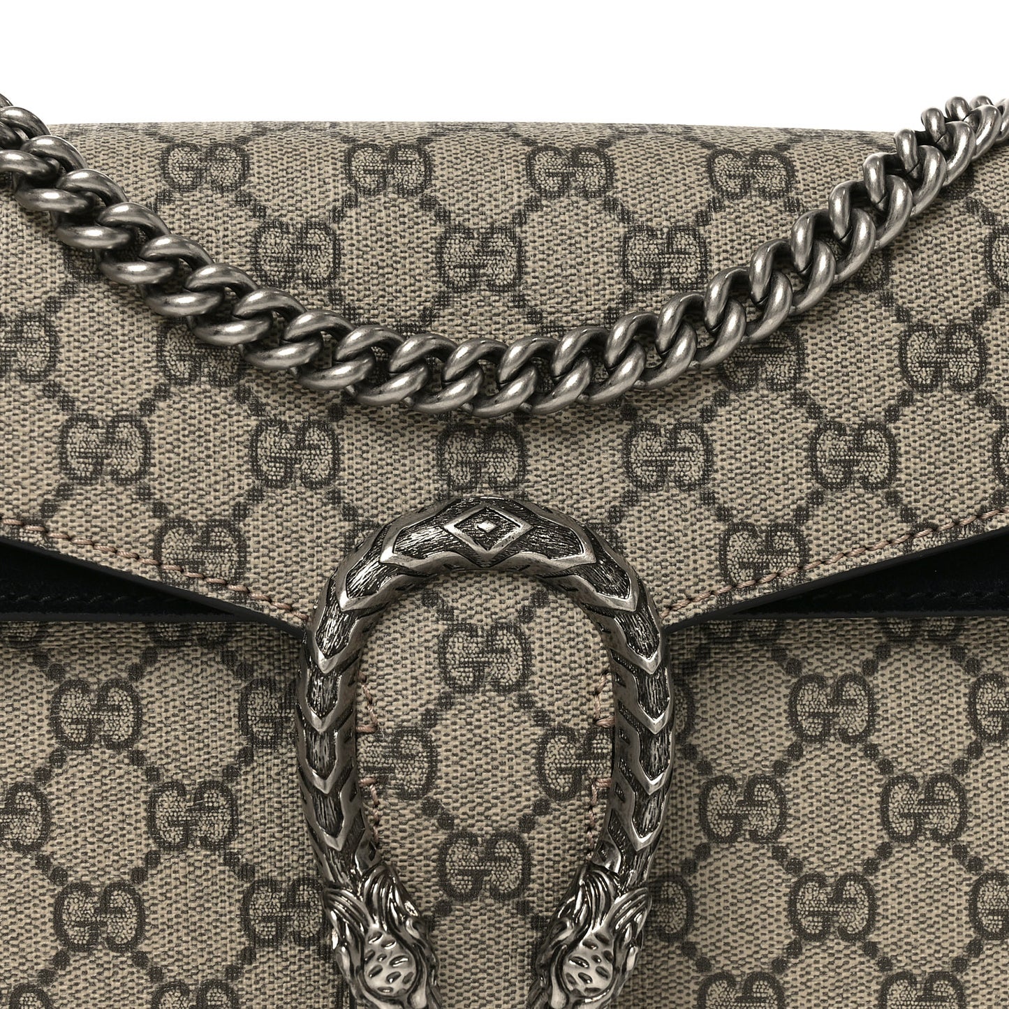 GG Supreme Monogram Small Dionysus Shoulder Bag Black