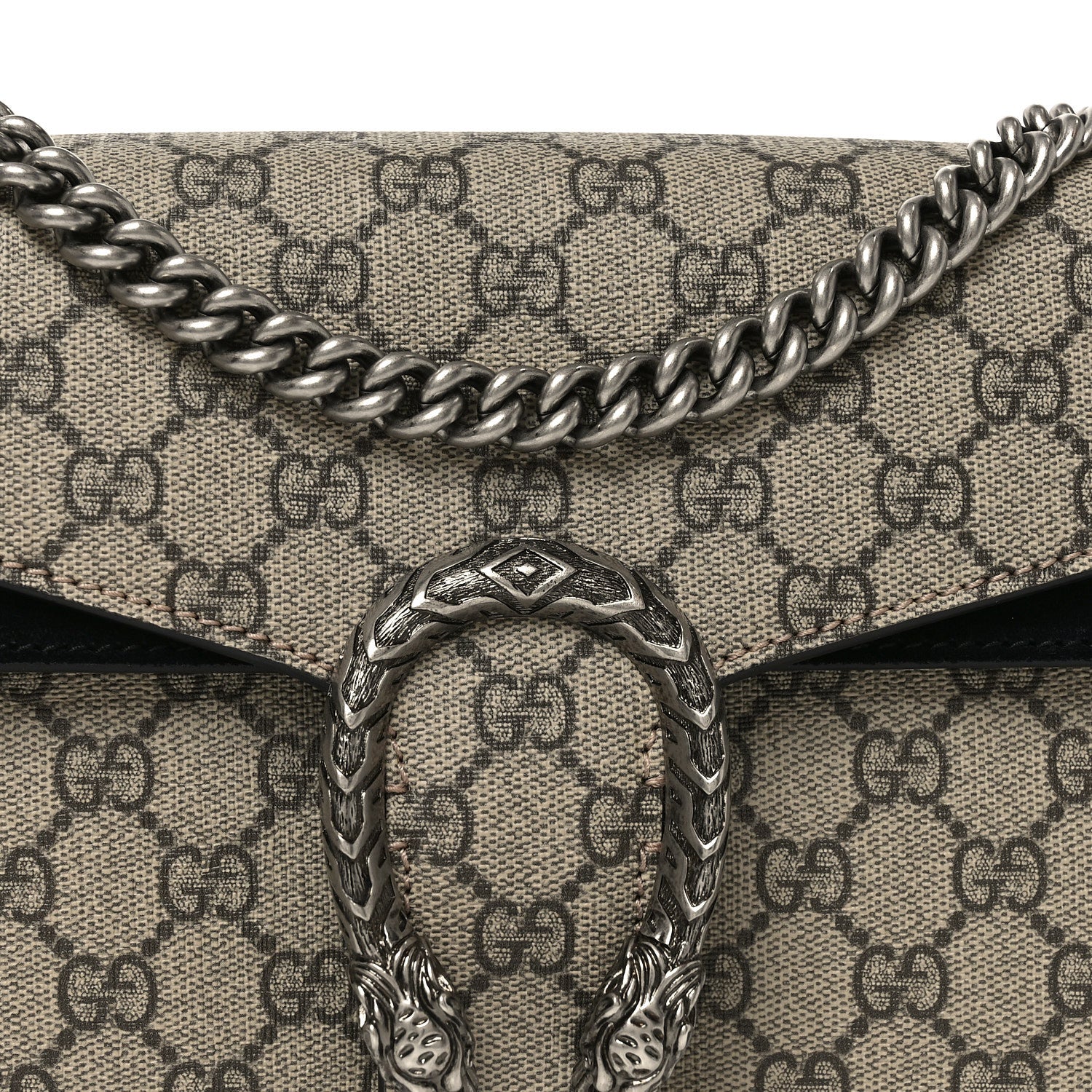 Gucci GG Supreme Monogram Small Dionysus Shoulder Bag Black 7 of 9