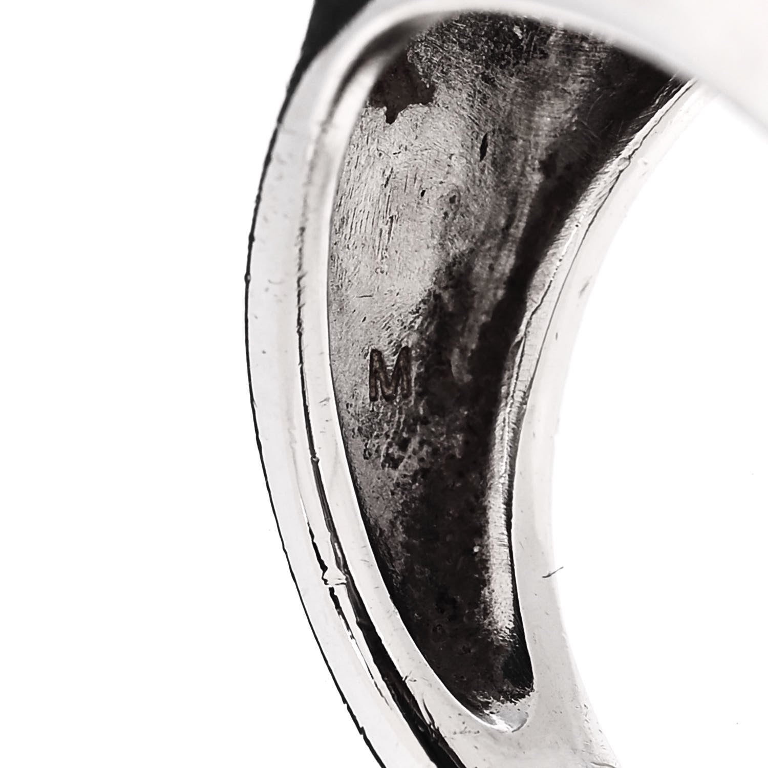 David Yurman Sterling Silver Diamond Black Onyx Signature Oval Ring 54 7 6 of 7