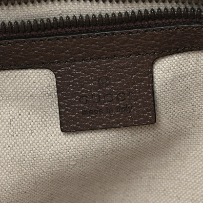 Gucci GG Supreme Monogram Textured Dollar Calfskin Web Medium Ophidia Carry-On Duffle Bag Beige Ebony New Acero 6 of 12