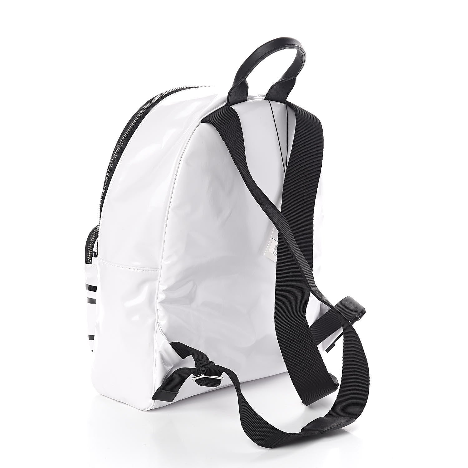 Chanel Vinyl La Pausa Bay Backpack White 3 of 9