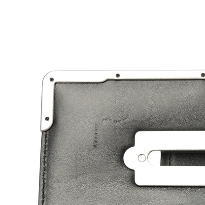 Prada City Calfskin Cahier Chain Wristlet Clutch Black 9 of 18