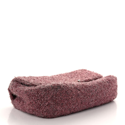 Chanel Lurex Knit Medium Pluto Glitter Flap Pink 4 of 16